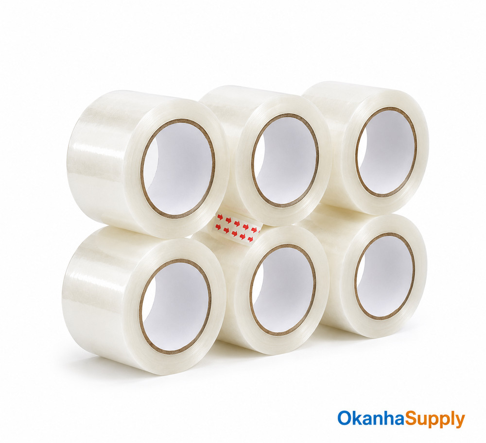 6 Rolls Shipping Packaging Box Packing Sealing Tape 1.8 mil 2″ x 110 Yard 330FT