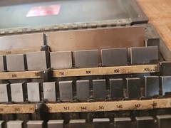 STARRETT WEBER GAGE BLOCK SET IN WOODEN CASE 81 PCS