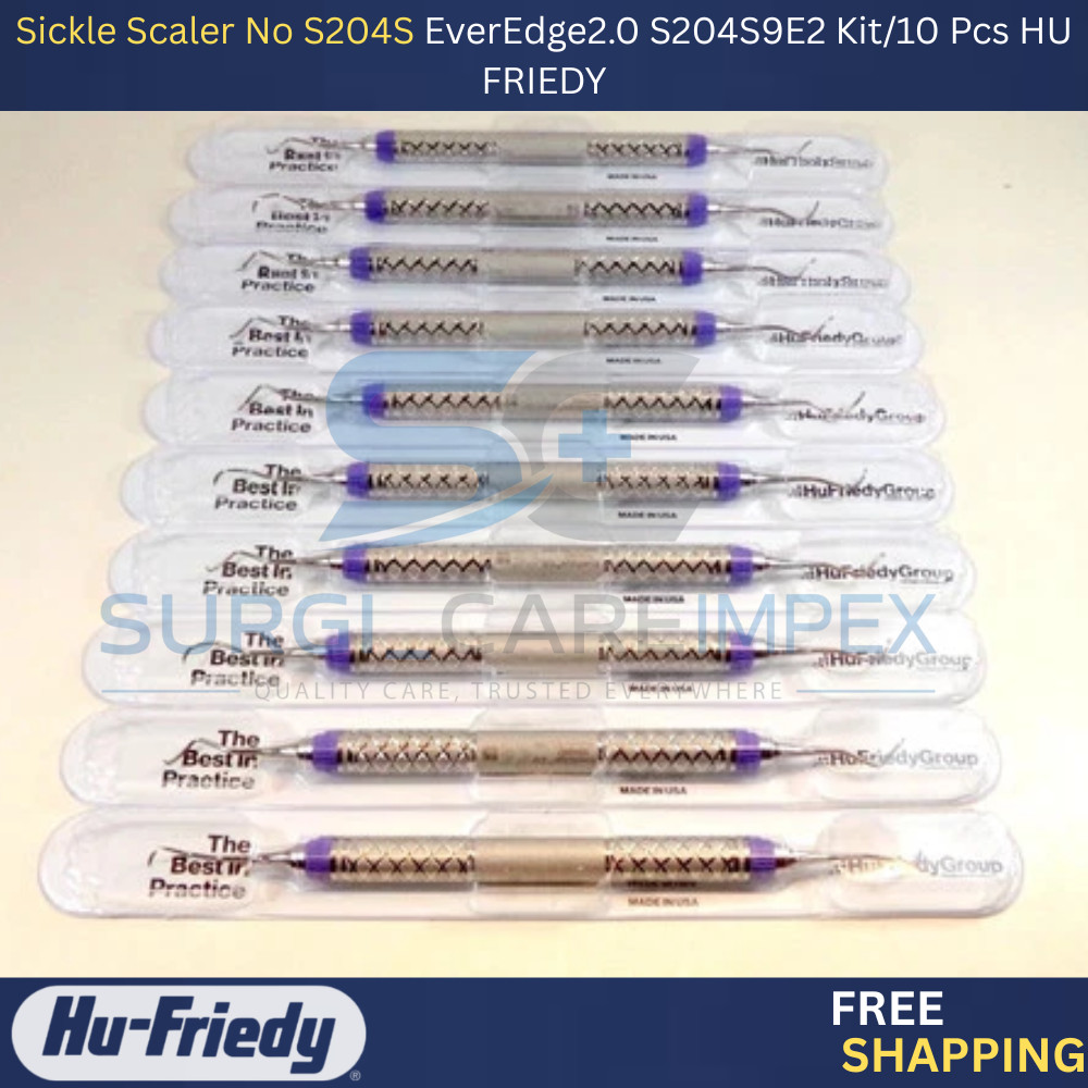 Sickle Scaler No S204S EverEdge2.0 S204S9E2 Kit/10 Pcs HU FRIEDY