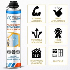 Adhesive Guru Quick Coat Closed Cell Spray Foam Insulation Kit(36×32.8oz-720 Brd