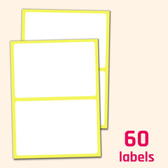 4″ x 6″ – Large Labels for Storage Bins Organizing, Big White Stick on Adhesive