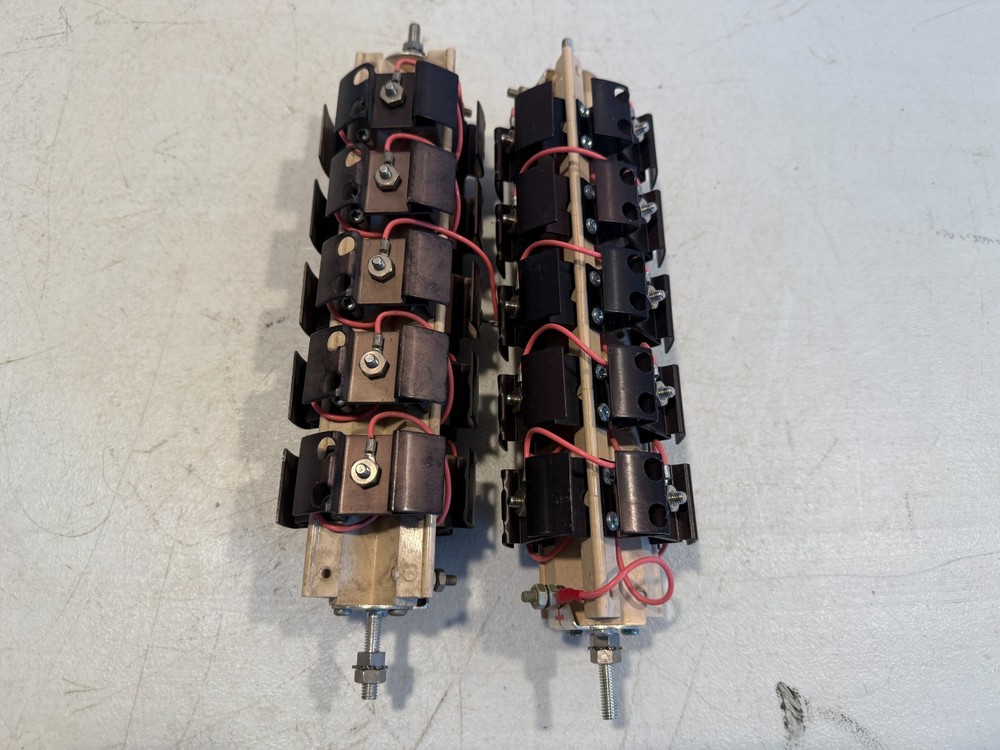 Lot of 2 Vintage Amperex Selenium Rectifier Stack High Voltage Industrial Radio
