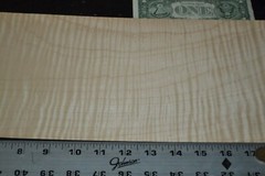Curly Maple Raw Wood Veneer Sheet 7 x 31 inches 1/42nd 2305-89