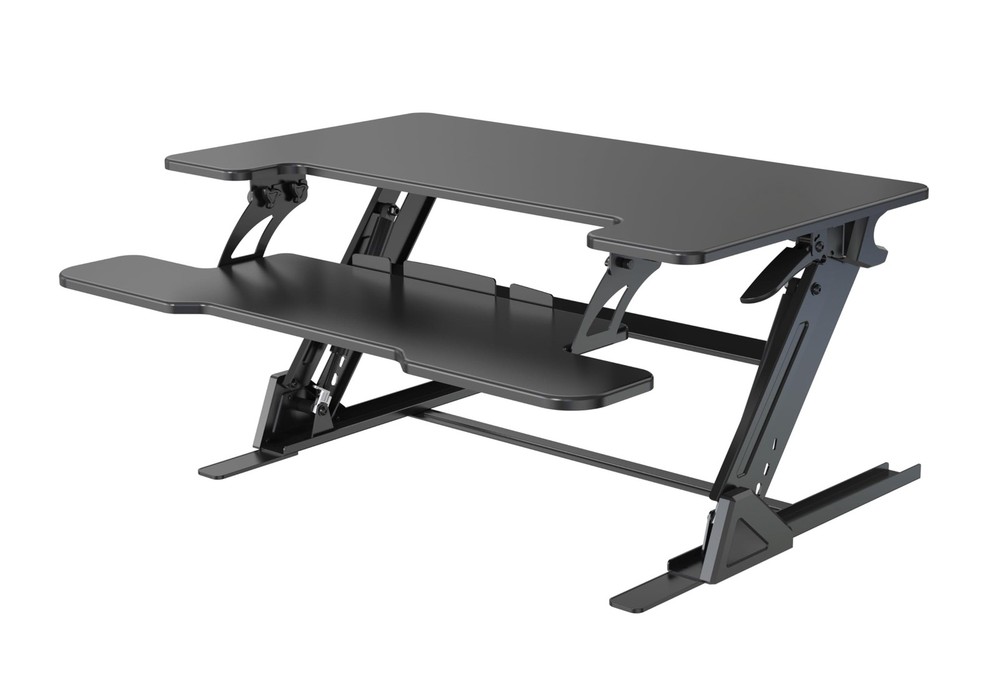 Standing Desk Converter 36 x 24 Inches – Height Adjustable Sit to Stand Riser…