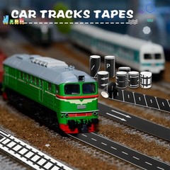 10 Rolls Kids Road Tape Set Highway Road Tape Traffic Track Railway Tape Blac…