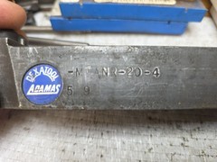 MTANR204D ADAMAS Indexable Tool Holder 1.25 TAPERD Shank W 4 NEW CARBIDE INSERTS