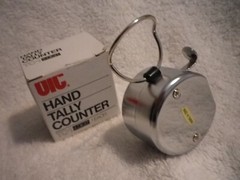 OIC Hand Held Counter Tally 4 Digits to 9999 Mechanical Metal sports small