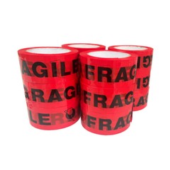 36 Rolls Fragile Handle w/ Printed Shipping & Packaging Tape 2 mil 2″ 100 Yards