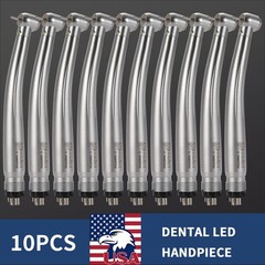 1/5/10Pcs Dental Fiber Optic LED E-generator Handpiece Triple Water Spray