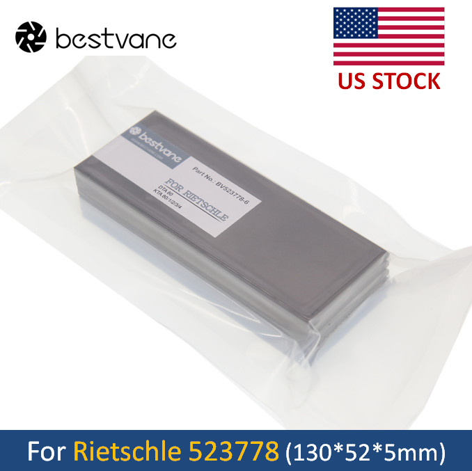 Carbon Vane 523778 526886 523851 for Rietschle Pump DTA80 KTA80/1/2/3/4 6 pcs