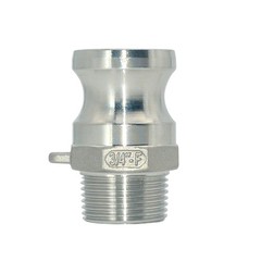 3/4″ 0.75 in Type F Camlock Male Adapter to Male NPT Stainless Steel Fitting