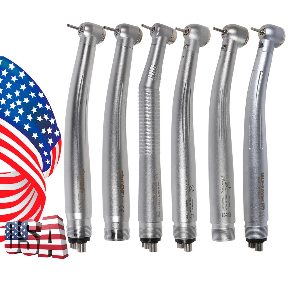 Dental High Speed Turbine Handpiece 2/4Hole E-generator LED Non-LED fit NSK