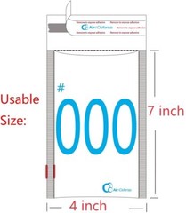 1000 #000 4×8 Poly Bubble Padded Envelopes Mailers Shipping Bags AirnDefense