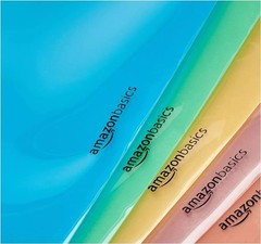 Amazon Basics 5-Tab Dividers for 3 Ring Binder, Two 15 count, Assorted Color