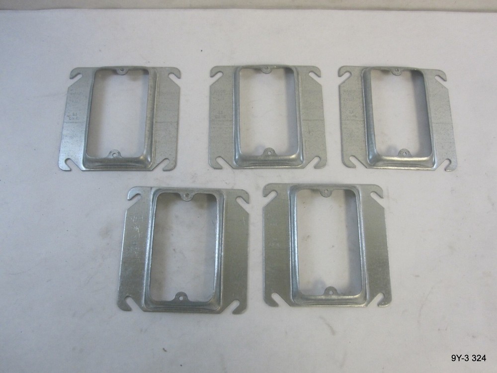 5 Pack Raco Wall Plates Steel CM3 5A054A 3.5 CU In 57
