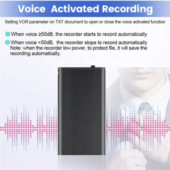 Hidden Voice Activated Recorder Digital Audio Dictaphone Recording Device Spy