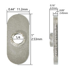 20 Packs 1/4″-20 Centered Hole Sliding T-Nuts for 10 Series T Track Extrusions,