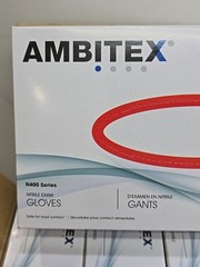 1000 AMBITEX NSM400 BLUE Nitrile Gloves 2.75 Mil Small Work Medic Powder Free