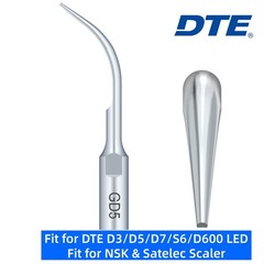 5/pk Dental Ultrasonic Scaler Tips G5 / GD5 Fit Woodpecker EMS / DTE NSK SATELEC