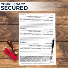2026 3 Pack Last Will and Testament Kit: Blank Legal Last Will Testament Forms,