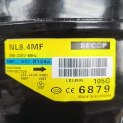 New 230V 60Hz 50Hz Compressor Secop 105G6879 NL8.4MF 105G7802