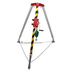 Confined Space Tripod Kit Emergency Rescue Aluminium Alloy 1200 Pounds 20 Meters