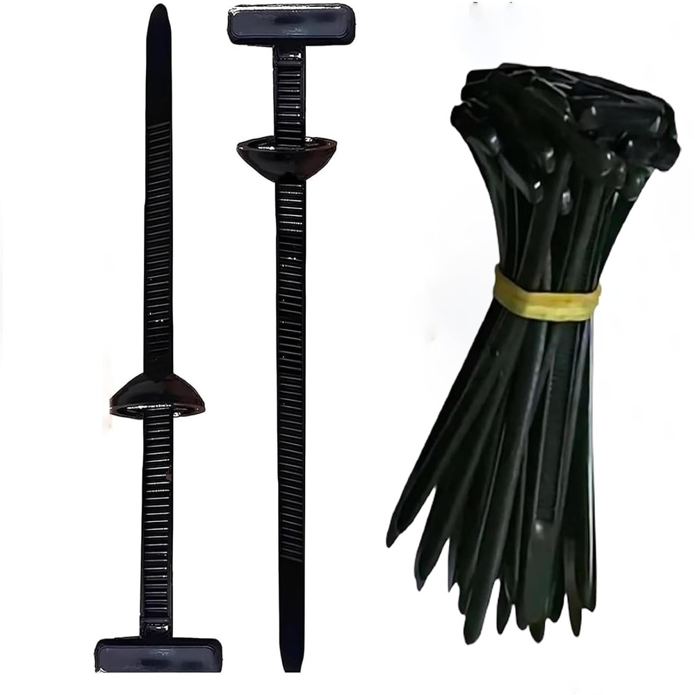 50PCS Nylon Strong Cable Tie Buckle – Heavy Duty UV-Resistant for Secure Auto…