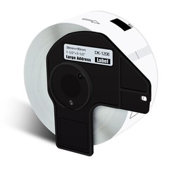 50Roll 1-1/2″x3-1/2″ Large White Paper Address Labels For Brother QL-800 DK-1208