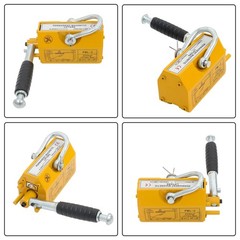 440lbs/200kg Permanent Magnetic Lifter 2.5 Safety Factor Yellow Lifting Magnet