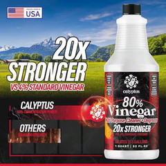 32 Oz. 80% Cleaning Vinegar All-Purpose Cleaner 20X Concentrate (2-Pack)