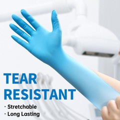 Medguy Powder-Free Nitrile Exam Gloves, 4.5 Mil, 100 Pcs Small, Small (Blue)