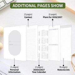 2026-2027 Monthly Planner – Jan.2026 – Dec. 2027, 2 Year Calendar Pink