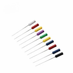 Dental Stainless Steel Nerve Barbed Broaches 25mm Needles Handle 20-60#