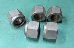 7/8-14 NF Nylon Insert Hex Lock Nuts – Zinc Plated – Nylock Style – 5 pcs