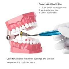 2* Dental Endodontic Endo File Holder K-Files Handle Hand Use Root Canal Clip CE