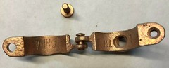 Clamp on Clevis Bracket – 1 inch – Copper Plated – Open Box – New Old Stock