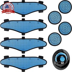 4 Pack Hard Hat Top Pad and Sweatband Sets for Safety Helmet, Washable Hard Hat
