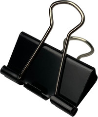40Pcs Medium Binder Clips 1.25 Inch Black Paper Clamps Office School Supplies