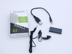 Spy Digital Voice Activated Recorder Mini Hidden Audio Dictaphone Device 16GB