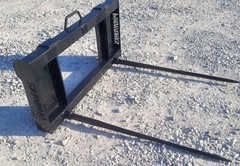 PROWorks Dual Hay Bale Spear Fork Attachment Fits Skid Steer Quick Attach