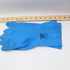 (Pair) Mapa Professional Protective Gloves Nitrile Blue 495