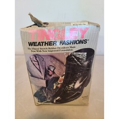 TINGLEY WEATHER FASHIONS STRETCH RUBBER OVERSHOES Medium 8.5 – 10 OPEN BOX NOS