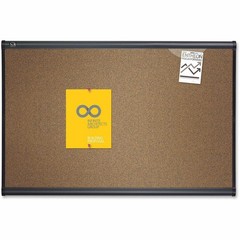 Quartet B243G Cork Board 24×36 in Brown Graphite Frame