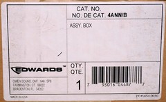 Edwards EST 4ANN/B Four Position LED/LCD Semi-Flush Mount Annunciator Wallbox