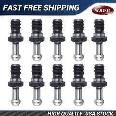 10pcs BT40 45 Degree M16 Pull Studs Retention Knob CNC Milling