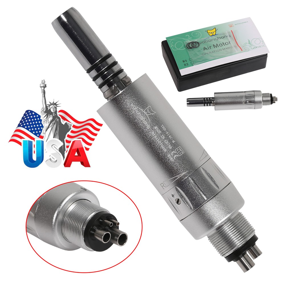 1-10*Dental E-type Air Motor Low Speed Handpiece 4 Holes Inner Water Spray DL