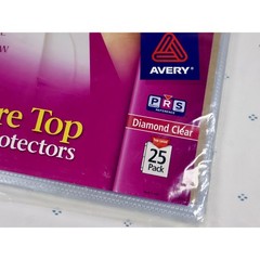 Avery Advantages Secure Top Sheet Protectors Diamond Clear 25 Pack