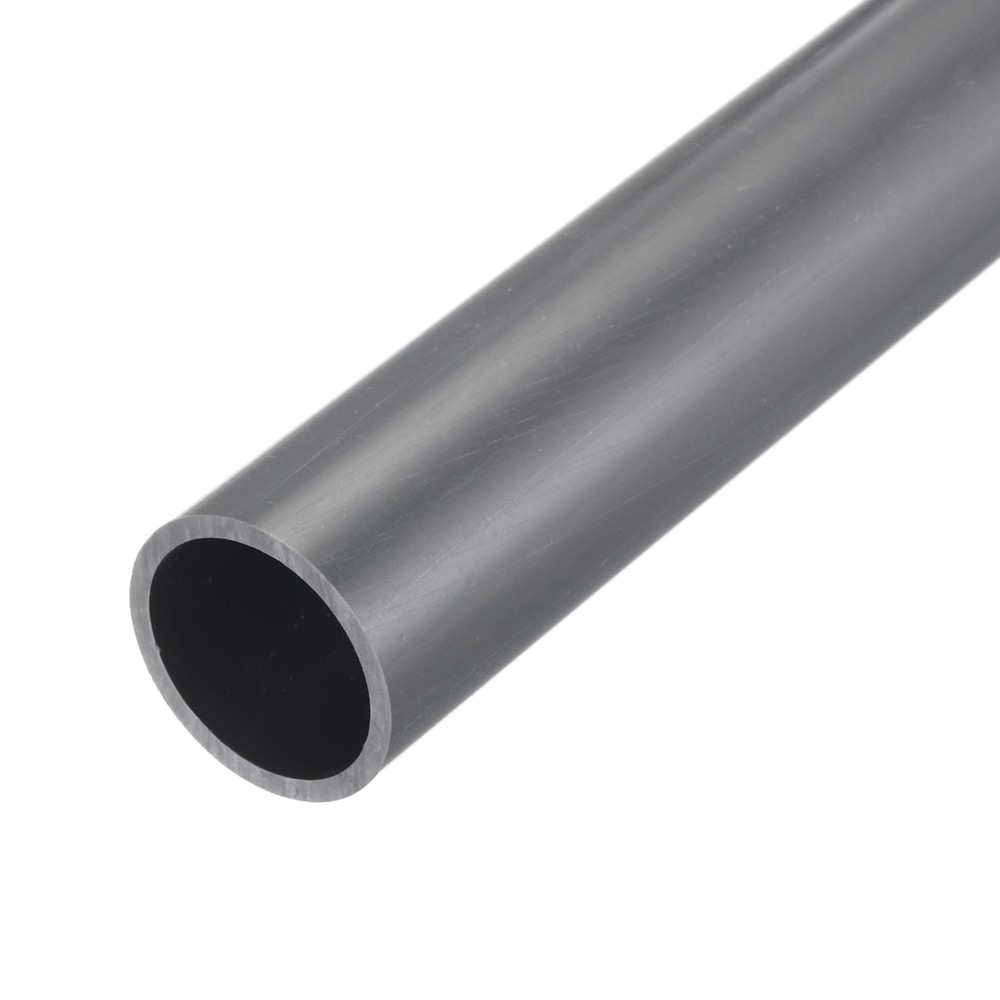 PVC Rigid Round Pipe 28.8mm 1-1/8″ ID 34mm OD 350mm Light Grey High Impact