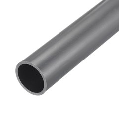 PVC Rigid Round Pipe 28.8mm 1-1/8″ ID 34mm OD 350mm Light Grey High Impact