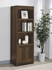 Coaster Laughlin 3-Shelf Engineered Wood Media Tower in Brown